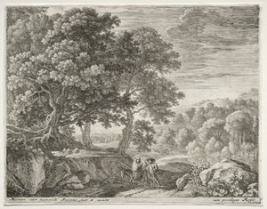 La fuga in Egitto da Herman van Swanevelt
