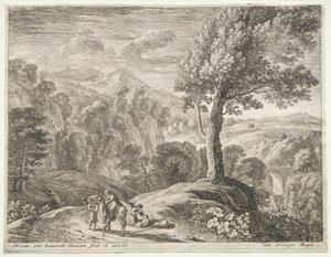 La fuga in Egitto: Il grande albero e la cascata