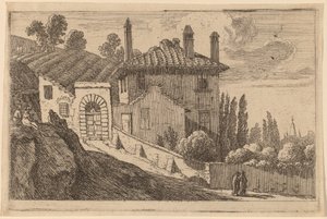 Veduta di una Villa Italiana da Herman van Swanevelt