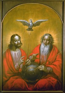 Lo Spirito Santo con un modello del mondo di Tolomeo, 1610 da Hermann Han