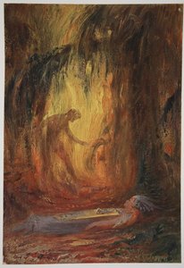 Risveglio di Brunilde, 1906 da Hermann Hendrich
