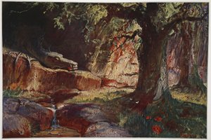 Fafner nella sua caverna, 1906 da Hermann Hendrich