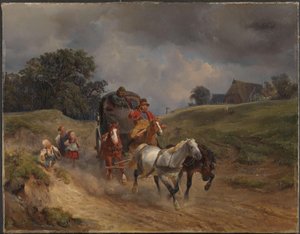 Il Mail Coach da Hermann Kauffmann the Elder