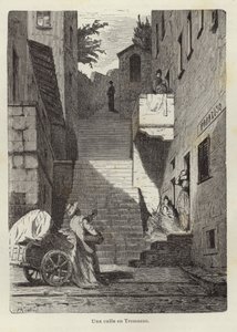 Una strada a Tremezzo da Hermann Kaulbach