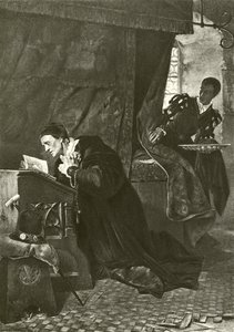 Luigi XI e Oliver Le Dain (incisione)