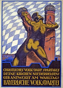 Manifesto elettorale per il Partito Popolare Bavarese da Hermann Keimel