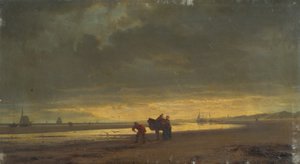 Costa olandese con bassa marea da Hermann Mevius