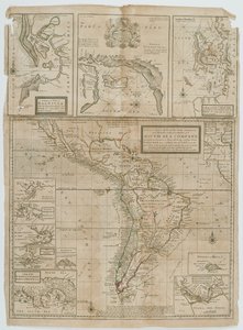 Una nuova e precisa mappa delle coste, dei paesi e delle isole entro i limiti della South Sea Company da Hermann Moll