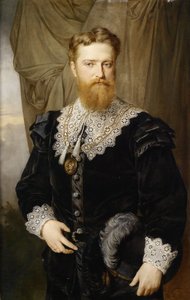 Ritratto di Karl Lueger 1844-1910 in costume storico, 1876 da Hermann Nigg