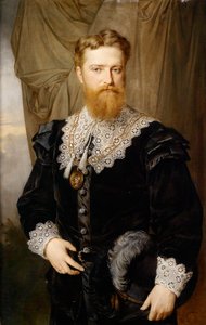 Ritratto di Karl Lueger (1844-1910) in costume storico da Hermann Nigg