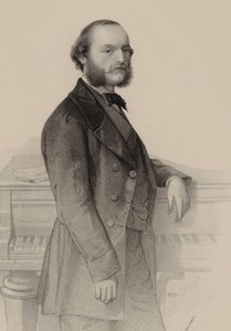 Ritratto del pianista e compositore Désiré Magnus 1828-1884 da Hermann Raunheim