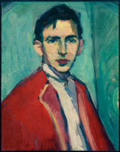 Autoritratto con giacca rossa da Hermann Stenner