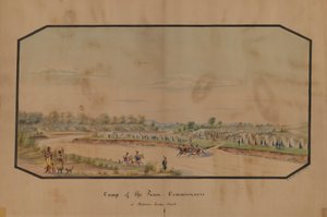 Campo dei commissari di pace a Medicine Lodge Creek, 1867