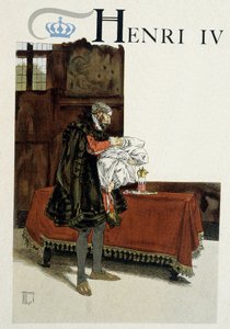 Nascita di Enrico IV, suo nonno Enrico II di Navarra gli strofina le labbra con uno spicchio d