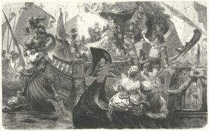 Caterina Cornaro che salpa da Venezia per diventare regina di Cipro, 1472 da Hermann Vogel
