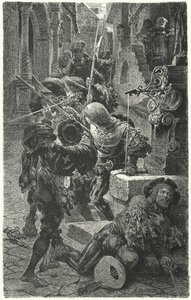 Scontro tra studenti e lanzichenecchi a Erfurt, 1510 da Hermann Vogel