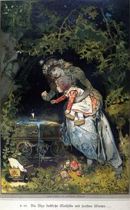 Illustrazione di Vogel per un racconto dei fratelli Jacob (1785-1863) e Wilhelm (1786-1859) Grimm da Hermann Vogel