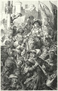 Processione di lanzichenecchi in partenza per la guerra, XVI secolo da Hermann Vogel