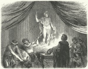 Romani che offrono un sacrificio al dio Giove da Hermann Vogel