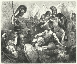 Morte sacrificale di Codro, re di Atene da Hermann Vogel