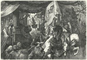 Teodorico il Grande, re degli Ostrogoti, entra a Roma