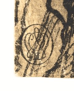 La sepoltura di Cristo (recto); Paesaggio con una città su un fiume (verso)