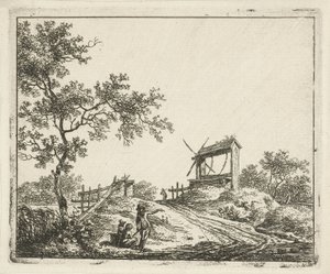 Paesaggio con pozzo