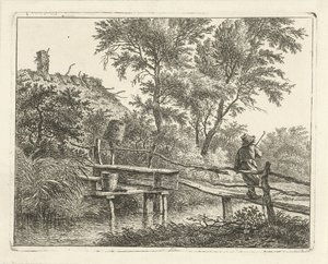 Uomo su un ponte