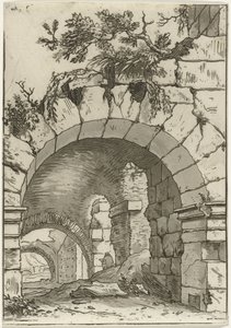 Disegnatore nel Colosseo da Hermanus Fock
