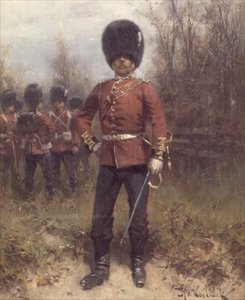 Ritratto di un Ufficiale delle Guardie Granatieri da Hermanus Koekkoek