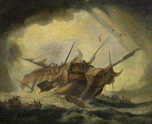 Fregata che Affonda da Hermanus Koekkoek
