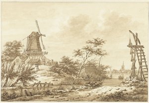 Veduta presso Zaltbommel da Hermanus Numan