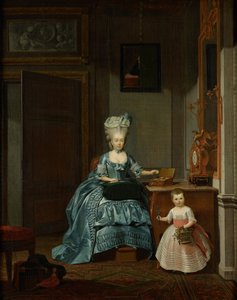 Susanna van Collen nata Mogge e sua figlia, 1776 da Hermanus Numan