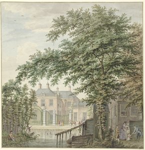 Veduta della Casa Lussemburgo a Maarssen sul Vecht da Hermanus Petrus Schouten