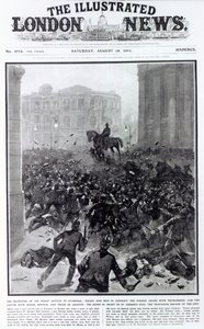 Combattimenti allo sciopero generale dei trasporti di Liverpool, copertina di 