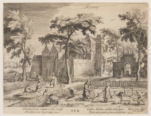 Nyenroy - Primavera, da Le stagioni, veduta dei castelli nei dintorni di Amsterdam