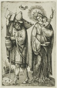La Sacra Famiglia con la colomba dello Spirito Santo da Hieronymous Hopfer