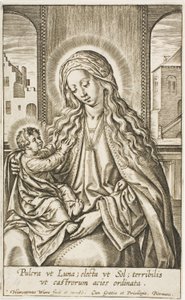La Vergine e il Bambino da Hieronymous Wierix