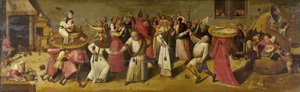 Battaglia tra Carnevale e Quaresima, c.1600-20 da Hieronymus Bosch