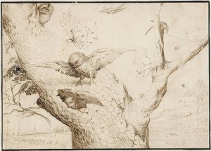 Nido di gufi, c1505-10 da Hieronymus Bosch
