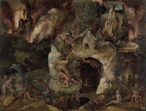 Paesaggio infernale da Hieronymus Bosch