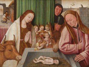 Natività, c.1550-1600 da Hieronymus Bosch