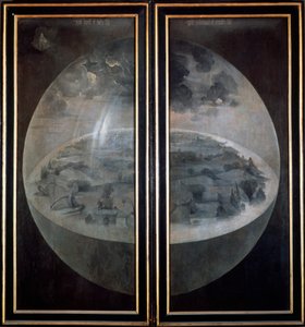 La Creazione del Mondo, porte chiuse del trittico Il Giardino delle Delizie, c1500 da Hieronymus Bosch