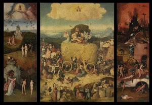 Il trittico del carro di fieno, c. 1516 da Hieronymus Bosch