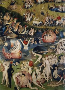 Il giardino delle delizie. Dettaglio della parte centrale del trittico da Hieronymus Bosch
