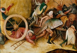 Il carro di fieno (trittico del fieno): dettaglio del pannello centrale da Hieronymus Bosch