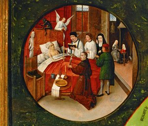 La tavola dei sette peccati capitali ... da Hieronymus Bosch
