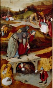Trittico delle tentazioni (dettaglio) 1505-1506 da Hieronymus Bosch