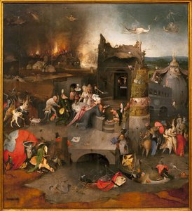 Trittico delle tentazioni - parte centrale: la tentazione di Sant