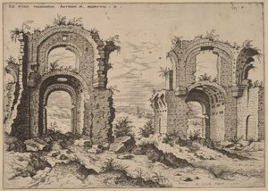 Seconda veduta delle Terme di Diocleziano da Hieronymus Cock